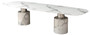 Sesto White Marble Dining Table