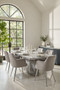 Saronno Grey Marble Dining Table