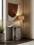 Saronno Grey Marble Console Table