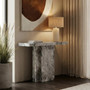 Saronno Grey Marble Console Table