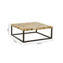 Obra Cream Mother of Pearl Square Coffee Table