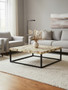 Obra Cream Mother of Pearl Square Coffee Table