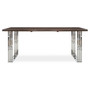 Hampstead Natural and Silver Dining Table