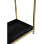 Kensington Townhouse Hair on Hide Black and Gold Console Table