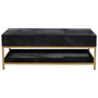 Kensington Townhouse Hair on Hide Black and Gold Coffee Table