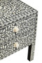 Fusion 2 Drawer Side Table with Bone Inlay