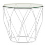 Allure Tempered Glass / Chrome End Table