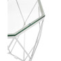 Allure Tempered Glass / Chrome End Table