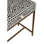 Fusion Console Table with Gold Finish Legs