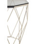 Allure End Table with Brushed Nickel Base