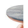 Amira Balck Marble Top Copper Base Side Table