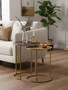 Amira Nest Of Two Gold Tables.