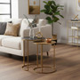Amira Nest Of Two Gold Tables.