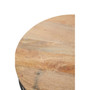 Pali Wooden Side Table with Black Base