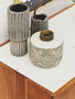 Myan Acacia Wood and White Marble Media Unit
