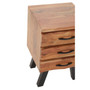 Nashik Three Drawer Acacia Side Table