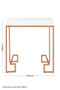 Allure Rose Gold Angled Legs End Table