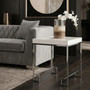 Allure Chrome Angled Legs End Table