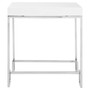Allure Chrome Angled Legs End Table