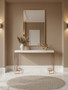 Allure Rose Gold Angled Legs Console Table