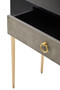 Deruta Shagreen Effect One Drawer Console Table