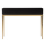 Davoli Black and Gold Console Table with 1 Drawer