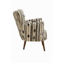 Cefena Armchair with Flared Arms