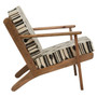 Cefena Armchair with Angular Arms