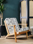 Cefena Armchair With Angular Arms
