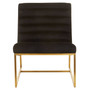 Vogue Black Velvet Cocktail Chair