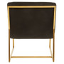 Vogue Black Velvet Cocktail Chair