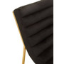 Vogue Black Velvet Cocktail Chair