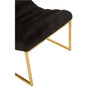 Vogue Black Velvet Cocktail Chair