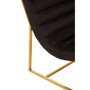 Vogue Black Velvet Cocktail Chair
