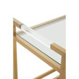 Vogue Matte Gold Two Tier Butler Trolley