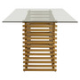 Vogue Matte Gold Dining Table