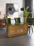Vogue Rectangular Glass Dining Table with Matt Gold Base