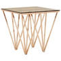 Allure Rose Gold Prismatic Legs End Table