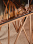 Allure Rose Gold Prismatic Legs End Table