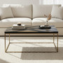 Aris Black And Gold Coffee Table