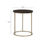 Aris Black And Gold Side Table