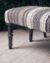 Cefena Grey And White Bench