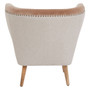 Cefena Brown Linen Chair