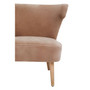 Cefena Brown Linen Chair