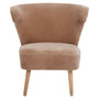 Cefena Brown Linen Chair