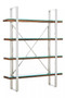Kerala Natural Wood Four Tier Shelf Unit
