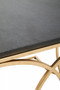 Kia Black Marble and Gold Side Table Kia Black Marble and Gold Side Table