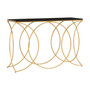 Kia Black and Gold Console Table
