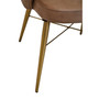 Buffalo Brown Leather Diamond Tufted Chair
