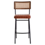 Buffalo Tan Leather Bar Chair